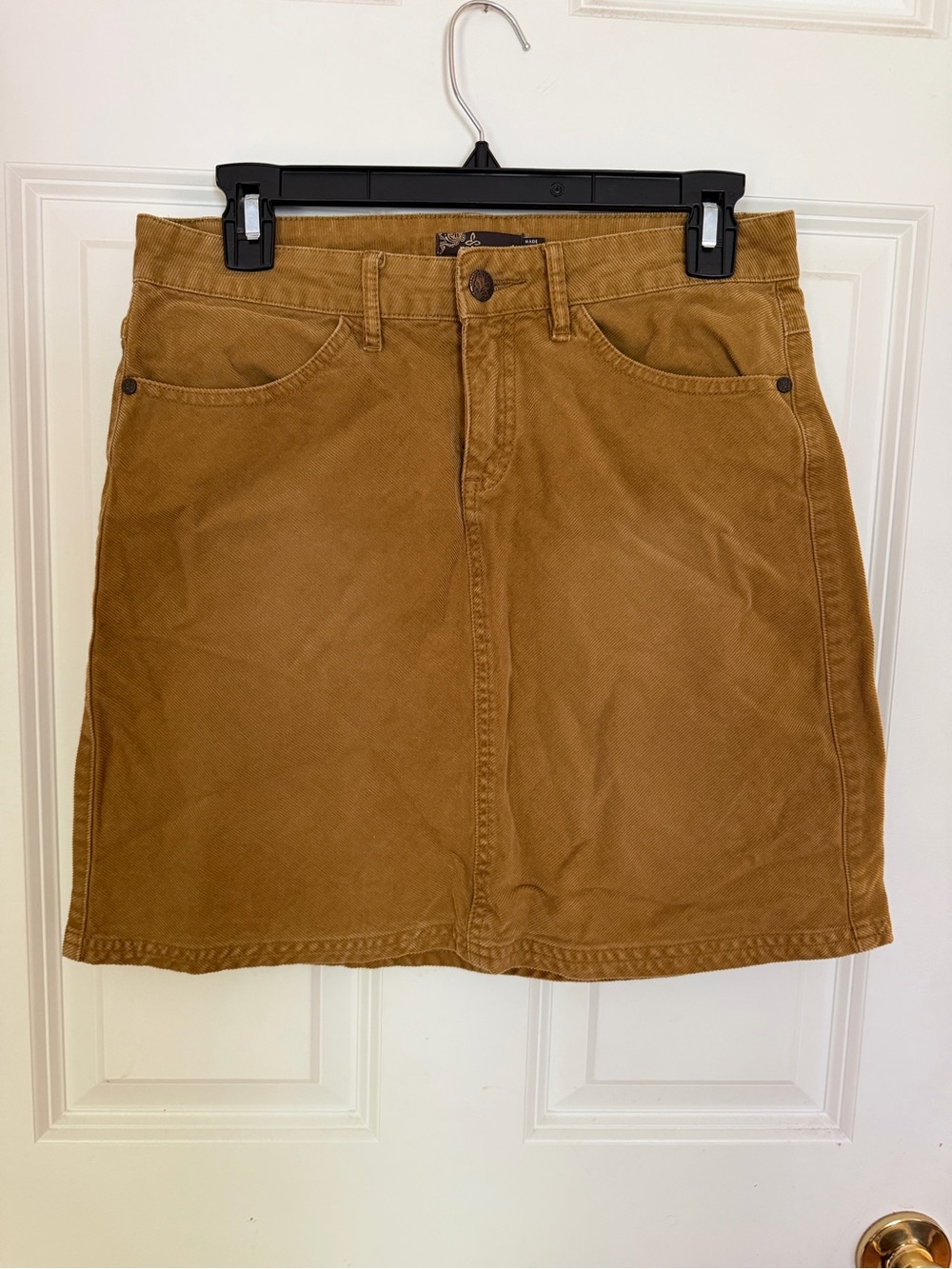 Prana Brown A-Line corduroy Skirt - Women